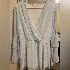 Altar'd State Light Blue Butterfly Dress